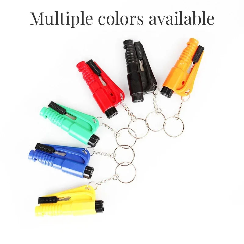 Safety Hammer with Rescue Whistle, Car Escape Tool 3-in-1 Window Breaker Seatbelt Cutter, Compact Emergency Escape Tool for Car