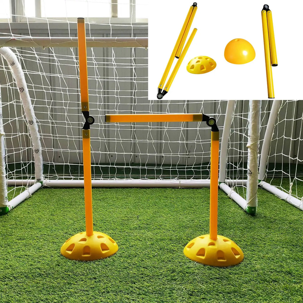Football Agility Training Poles Speed and Agility Training Equipment Folding Soccer Agility Pole Set for Competition Practice