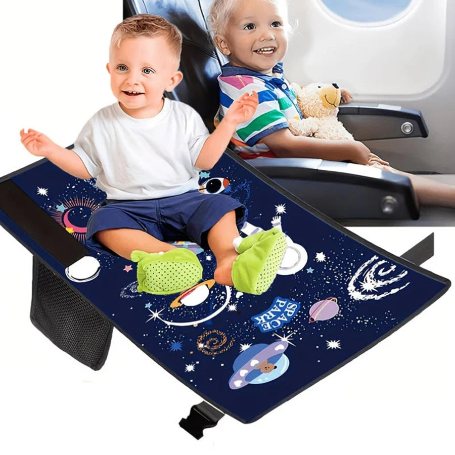 Kids Travel Airplane Bed Baby Foot Rest Hammock Portable Seat Extender Toddler Airplane Leg Rest Pedal Bed Travel Flying Essenti