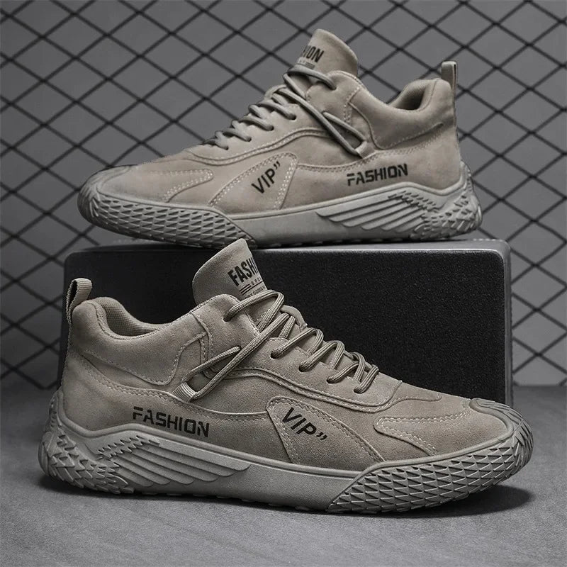 Casual Sneakers 2025 Summer New Fashion Increase Anti-slip Low-top Casual Sports Shoes Labor Protection Shoes Work Shoes
