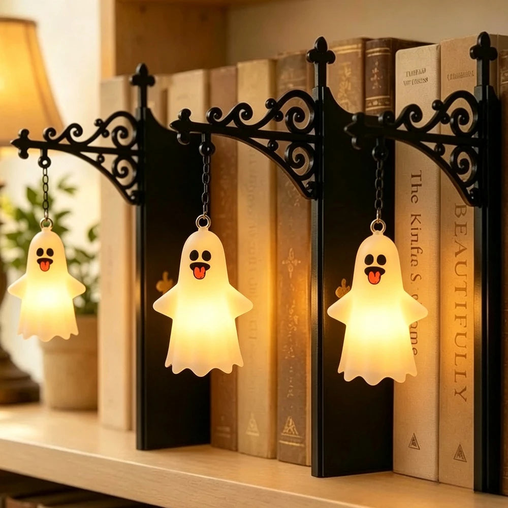 Library Lantern Decorative Bookshelf Lighting Retro Library Lantern Bookshelf Lamp Multifunctional Warm LED Nightlight Ornament
