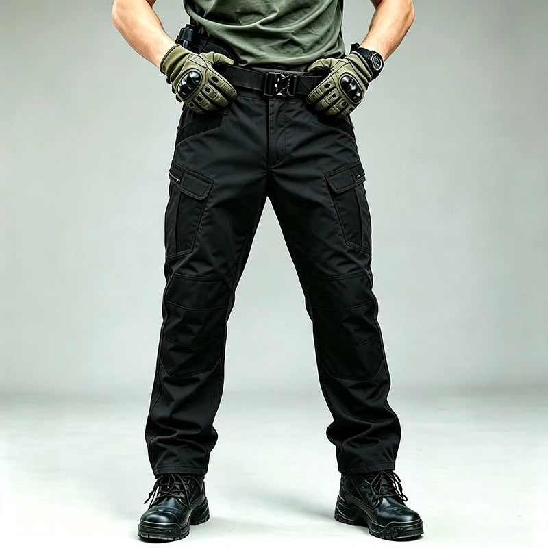 Outdoor Work Tactical Pants Men Winter Casual Cargo Trousers Waterproof Pant Elastic Hiking Traveling Workwear
