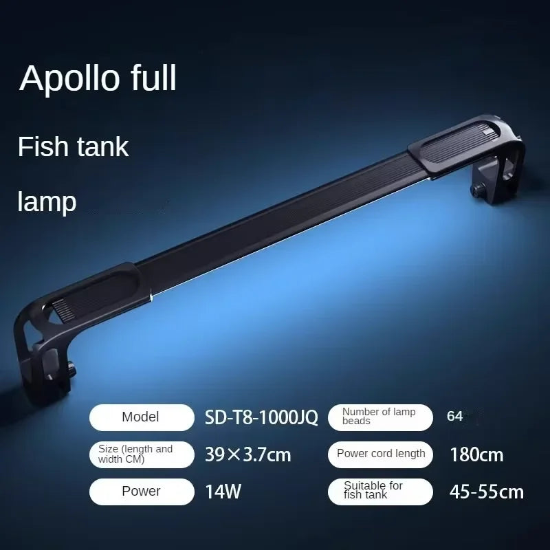 LED Light for Fish Tank Coral Growth Full Spectrum Clear Water Energy Saving Lamp for Aquatic Plants Aquarium Lighting