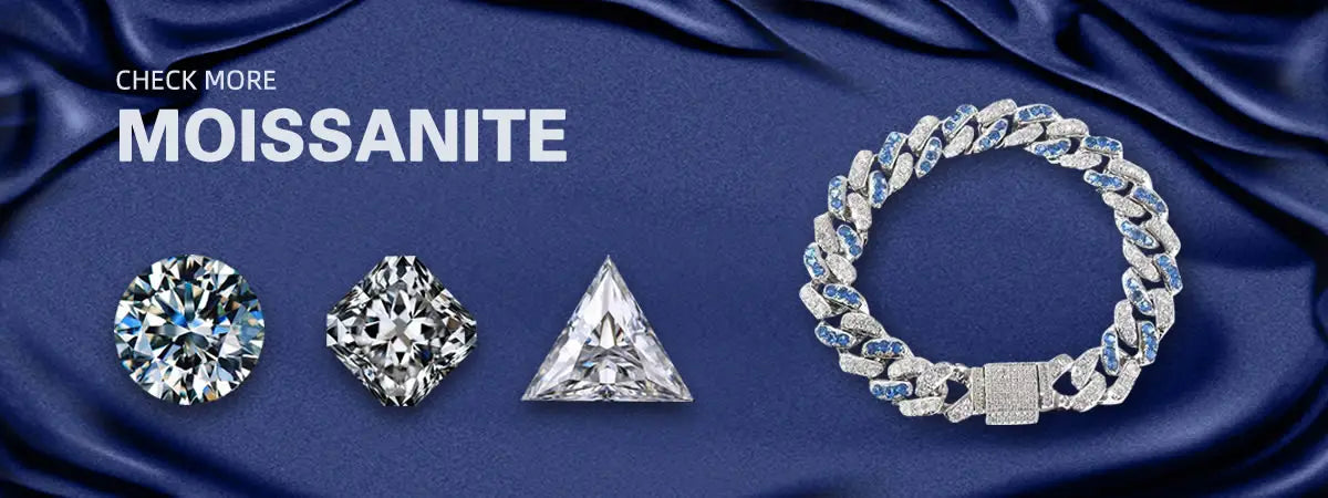 A luxurious silver-toned chain bracelet with sparkling blue and clear moissanite stones and a bold interlocking link design complementing moissanite clip on earrings 925 sterling silver.