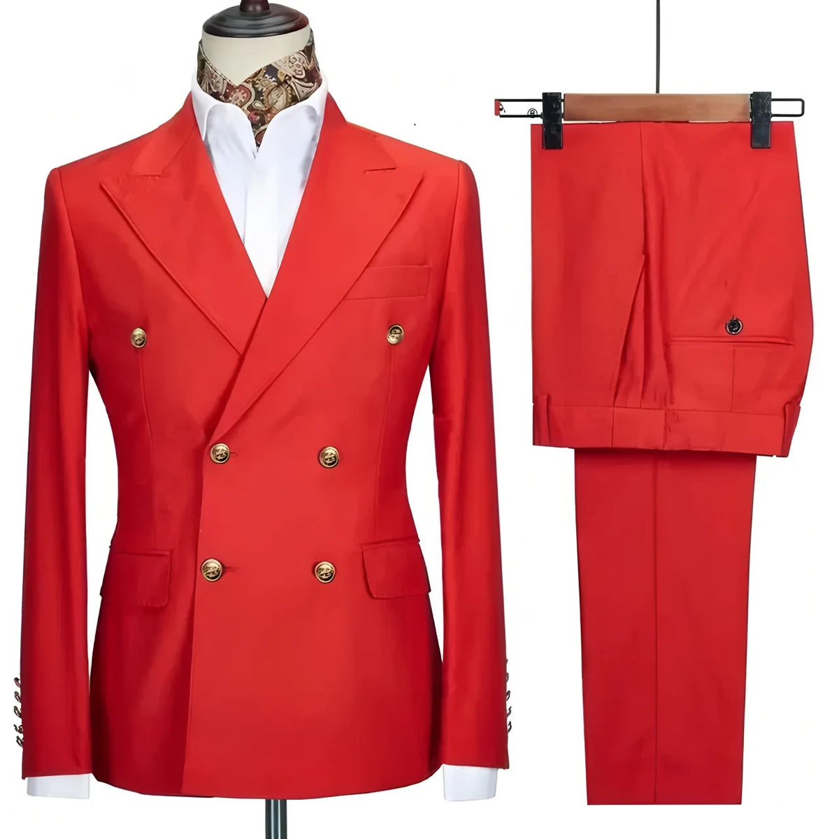 Men's Elegant Business Terno Casual Host Banquet Trousers Blazer Set Male Suit for Various Occasions