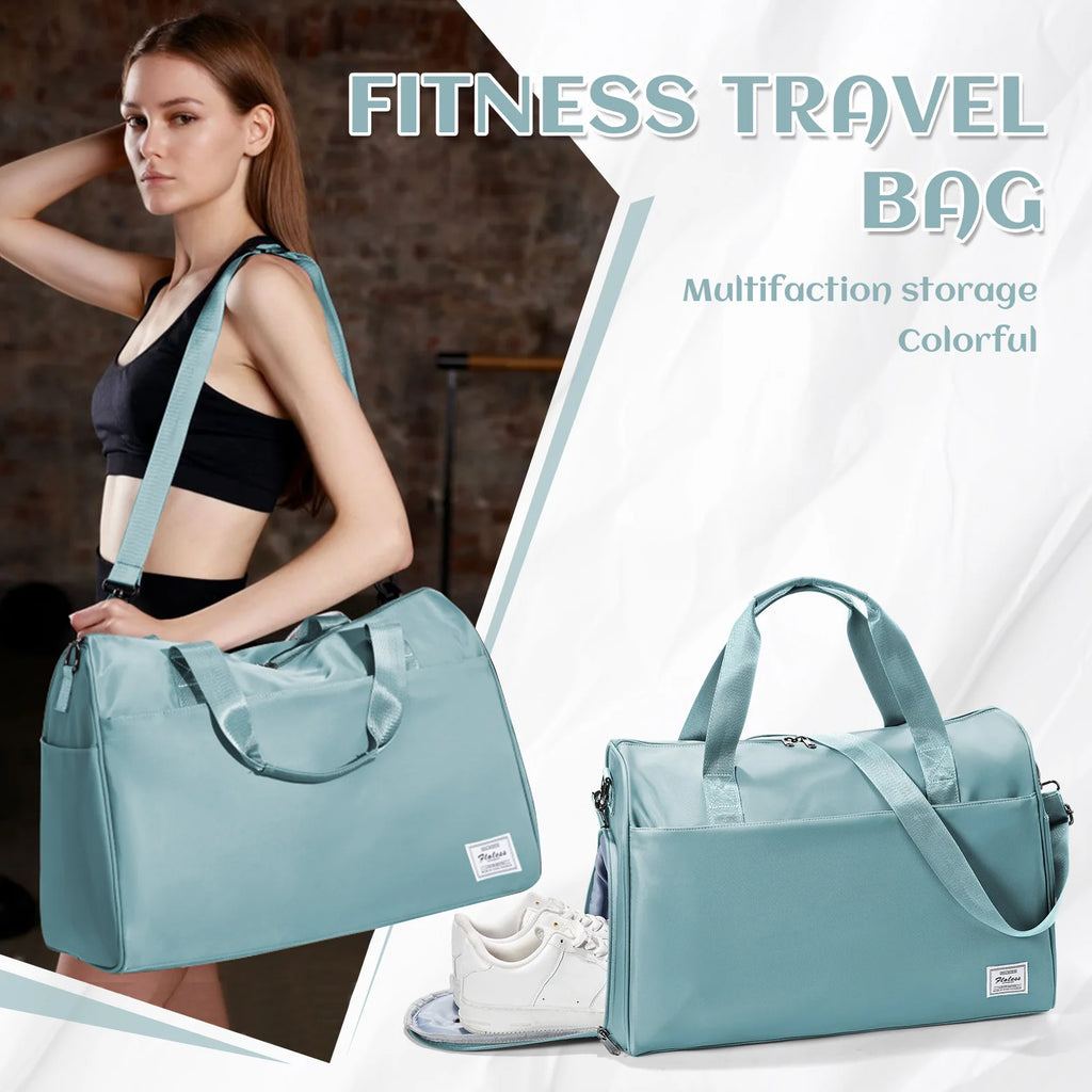 Sports Bag Gym Bag for Men Women Travel Bag with Shoes and Wet Compartments Weekend Bag Travel Duffle Bag Sports Bags Fitness