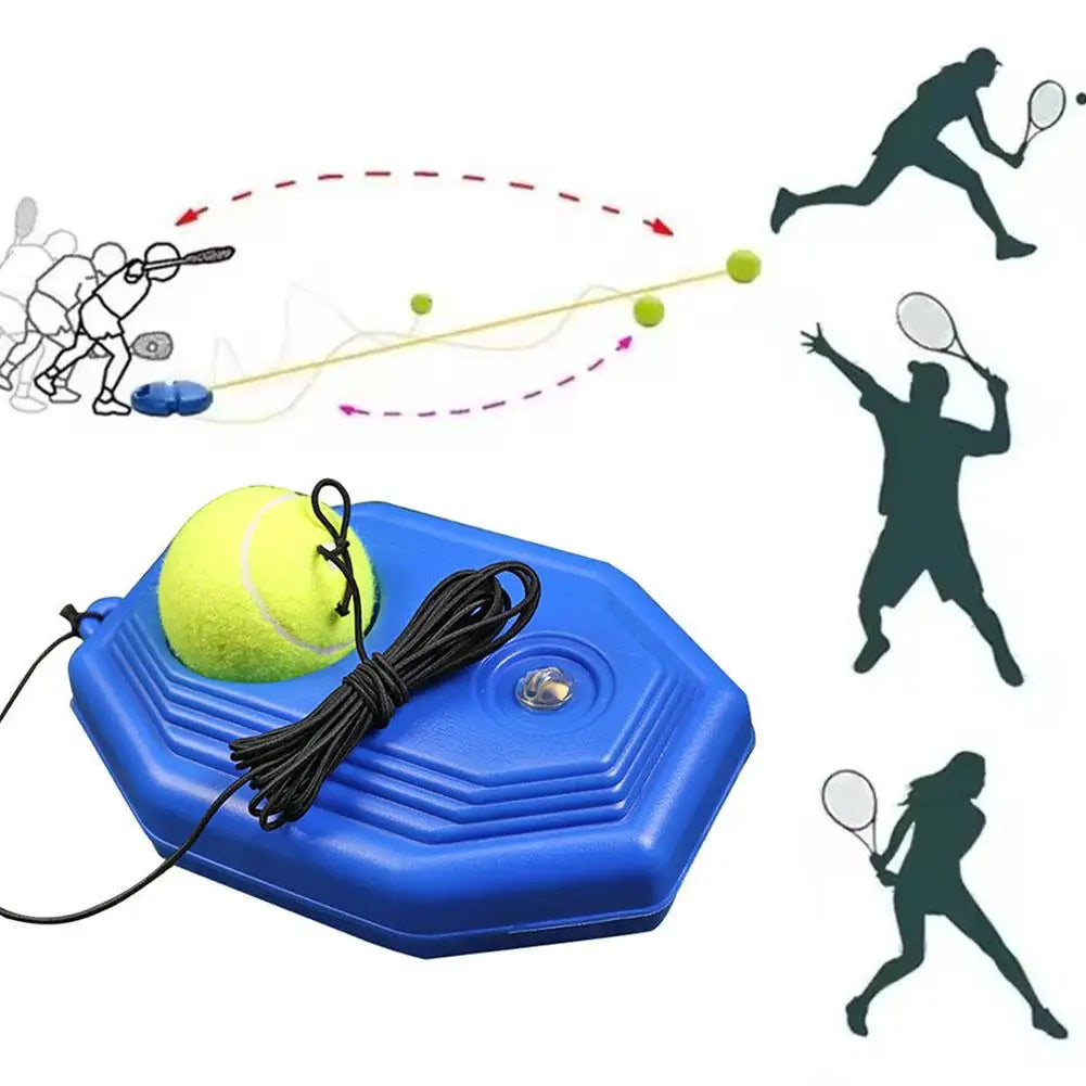 Tennis Training Aids Bases With Elastic Rope Ball Practice Self-Duty Rebound Tennis Trainer Tennis Practice Tool