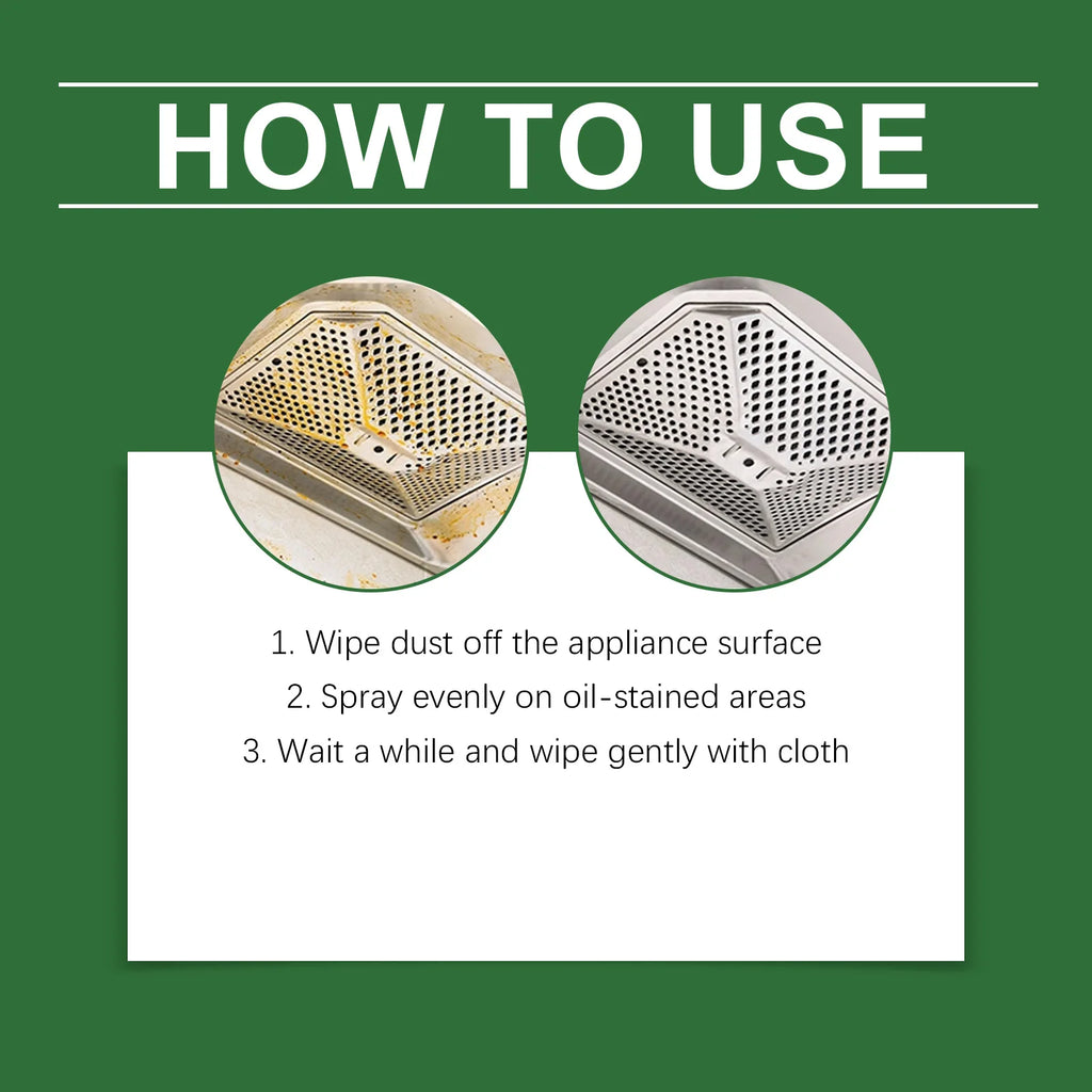 Kitchen Appliance Cleaner - Gentle Formula for Grease Removal, Stain Cleaning, Restoring Shine and Protective Coating