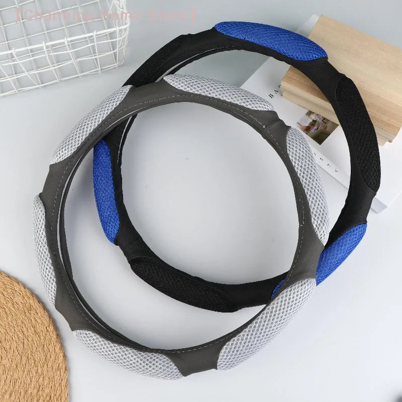 【M】Steering Wheel Cover Suitable For 38cm Diameter Car Accessories Interior Steering Wheel Protective Decoration Universal