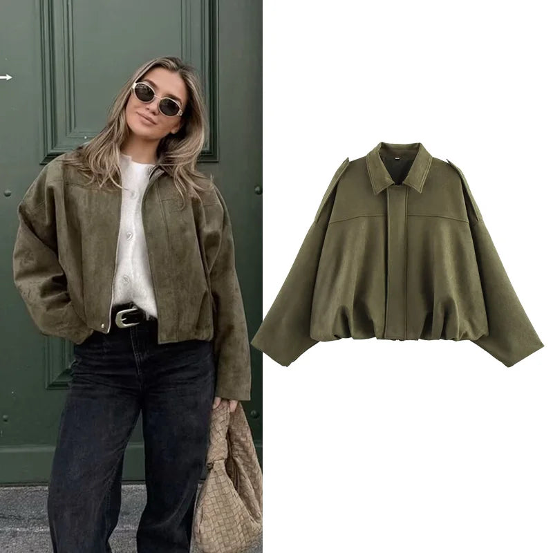 Women's Autumn Jacket Fashion Bomber Jackets Coats Winter Women's Coat Loose Women Jacket Vintage New Outerwear