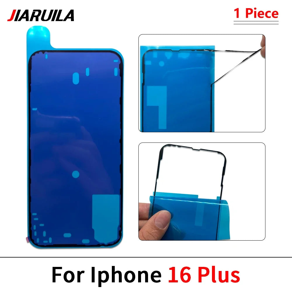 Back Cover Side Waterproof Seal Sticker For Iphone 16 15 14 Pro Max Plus 13 mini Adhesive LCD Screen Frame Seal Tape Repair