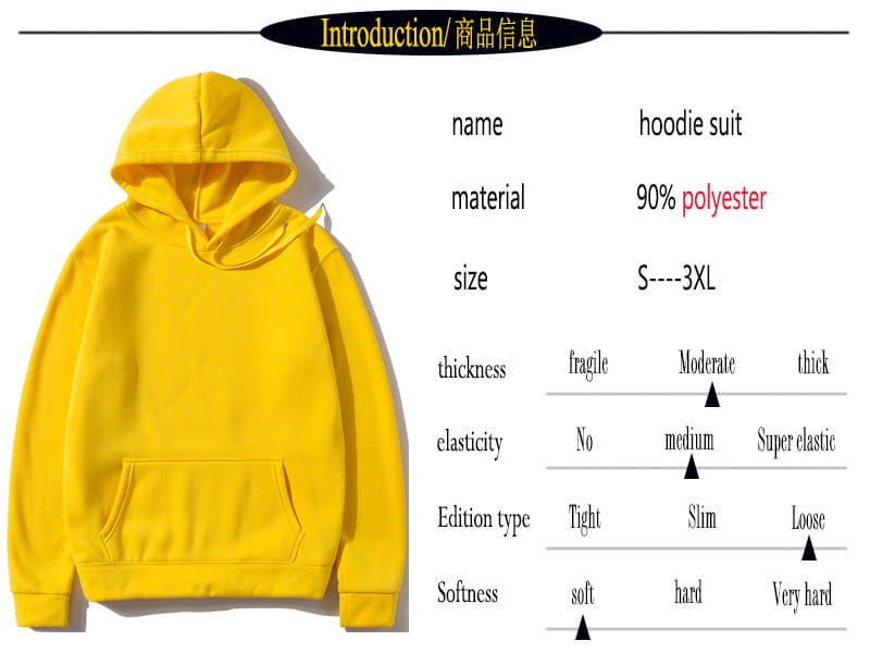 Ensemble décontracté sweat à capuche et jogging en molleton pour homme, jaune vif, composé de 90 % de polyester, avec une poche avant et une capuche.