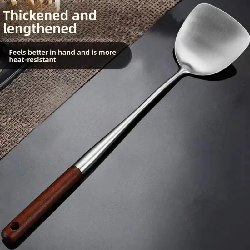 Kitchen Utensils Wok Spatula Iron and Ladle Tool Set Spatula for Stainless Steel Cooking Equpment Kitchen Accessories Essentials