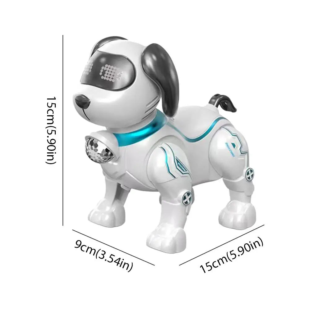 Plastic Electronic Robot Dog with Light Programmable Smart Electronic Stunt Pet Interactive Touch Walking Dancing Robot Dog