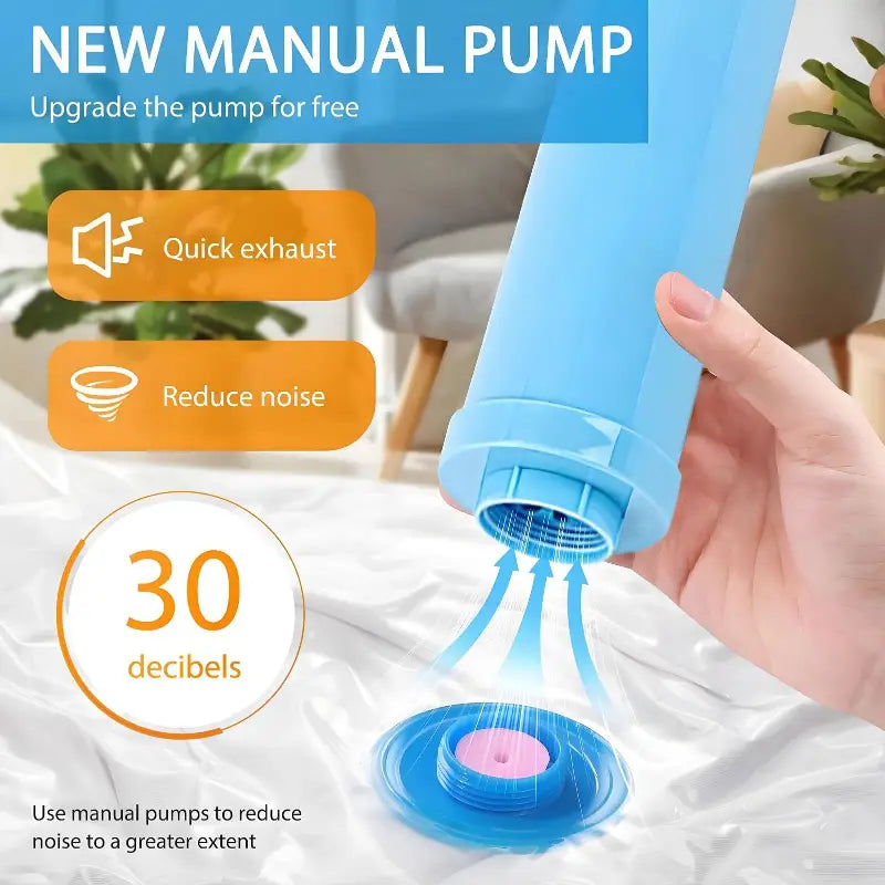 Vacuum Storage Bags, Space Saver Bags Compression for Comforters and Blankets, Sealer Clothes Travel Packing Organizer