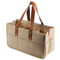 B78B-Baby Felt Storage Nursery Organizer Basket Infant Diaper Bag With Handle Caddy Changing Nappy Kids Storage Carrier