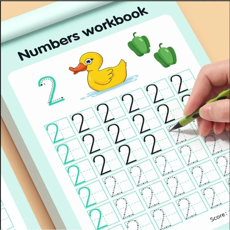 48Page Numbers 0-100 Practice Book Handwriting Practice Book、Math Learning Copybook 、Math for Homework  Back to School Supplies