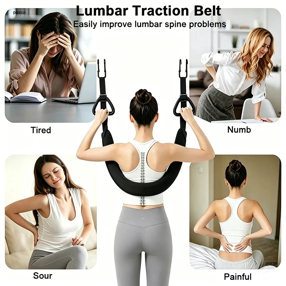 Household Spinal Stretch Lumbar Suspension Belt Horizontal Bar Traction Soothing Waist Beltcan Weigh 200 Catties Hanging Ergonom