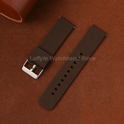 Men Women Fashhion Casual Silicone Wrist Strap 12 14 16 18 20 22 24mm with Quick Release Spring Bar Durable Smartwatch Band