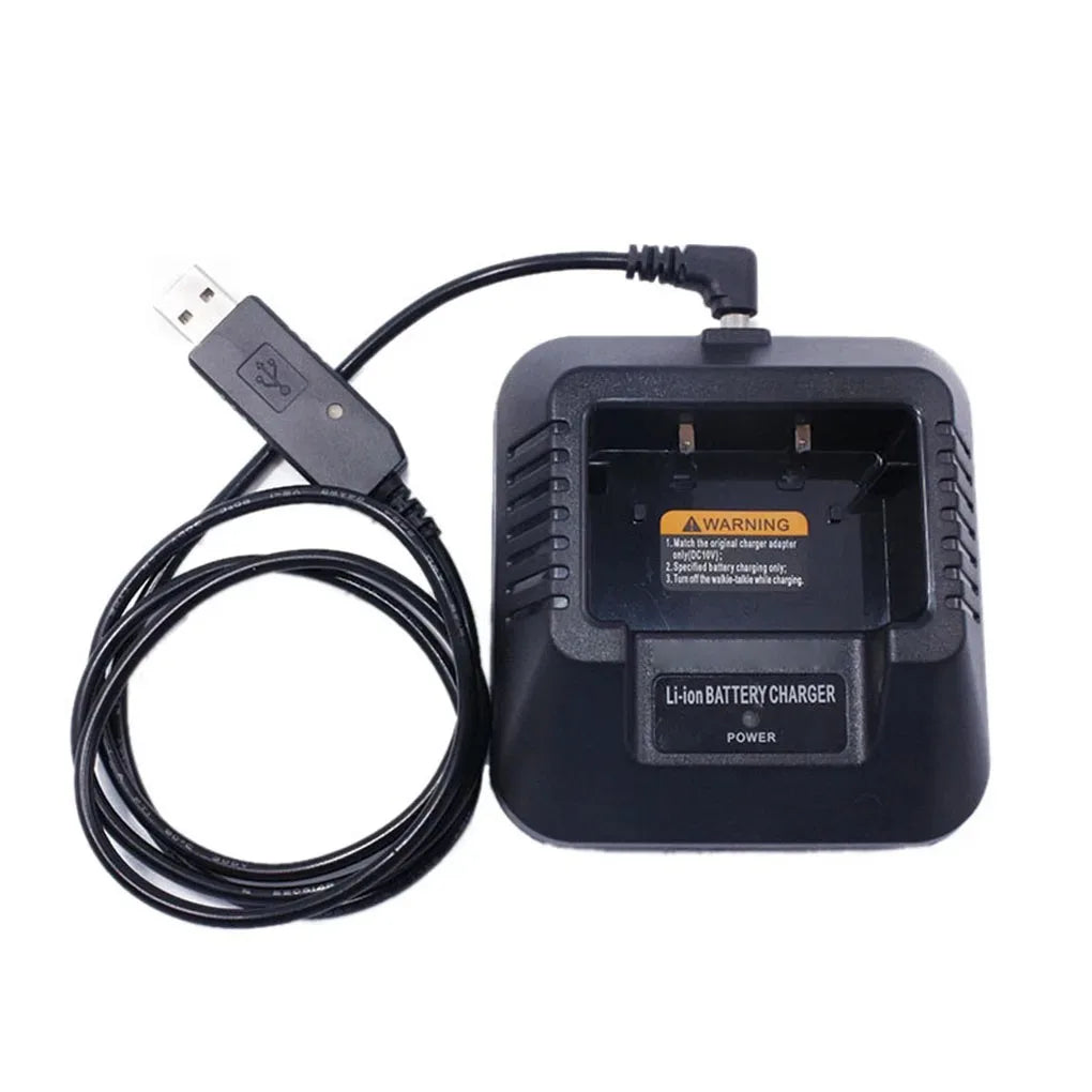 Baofeng UV5R USB Battery Charger Replacement for Baofeng UV-5R UV-5RE DM-5R Portable Two Way Radio Walkie Talkie