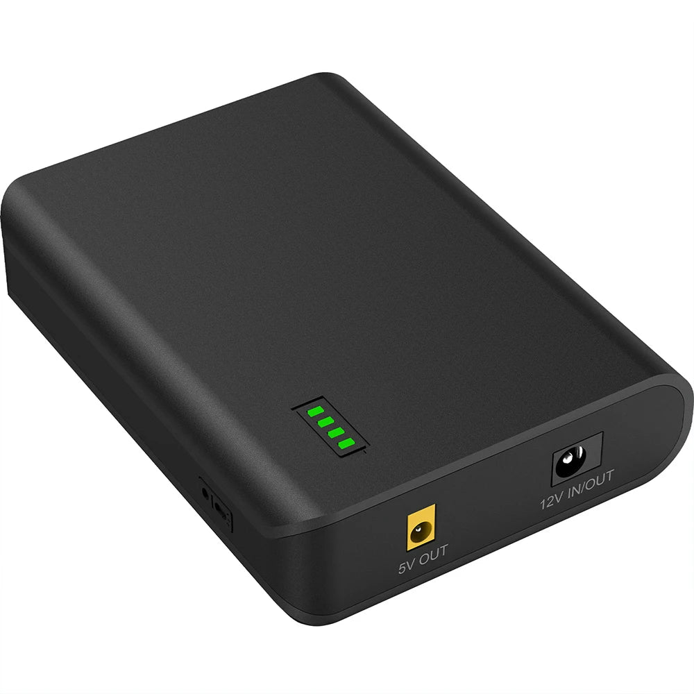 12V Portable Power Bank, 5V, 18650 Cell, Small Size, Large Capacity, Portable, Rechargeable Lithium Battery Pack