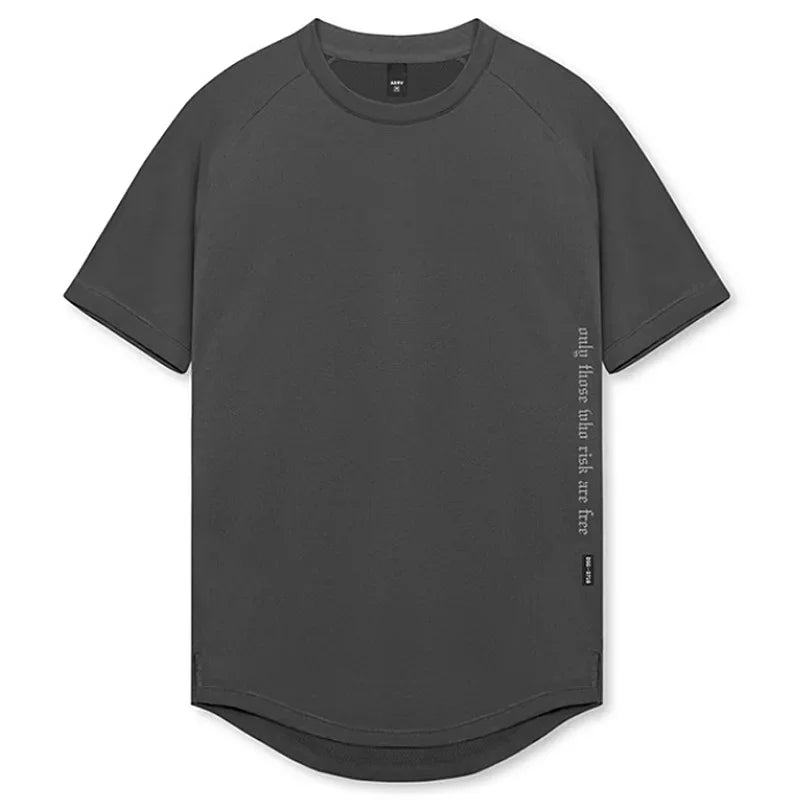 Men's Quick Dry Fitness T-Shirt Gym Running Sportswear Summer Breathable Workout Tee Bodybuilding Muscle Shirt Casual Activewear