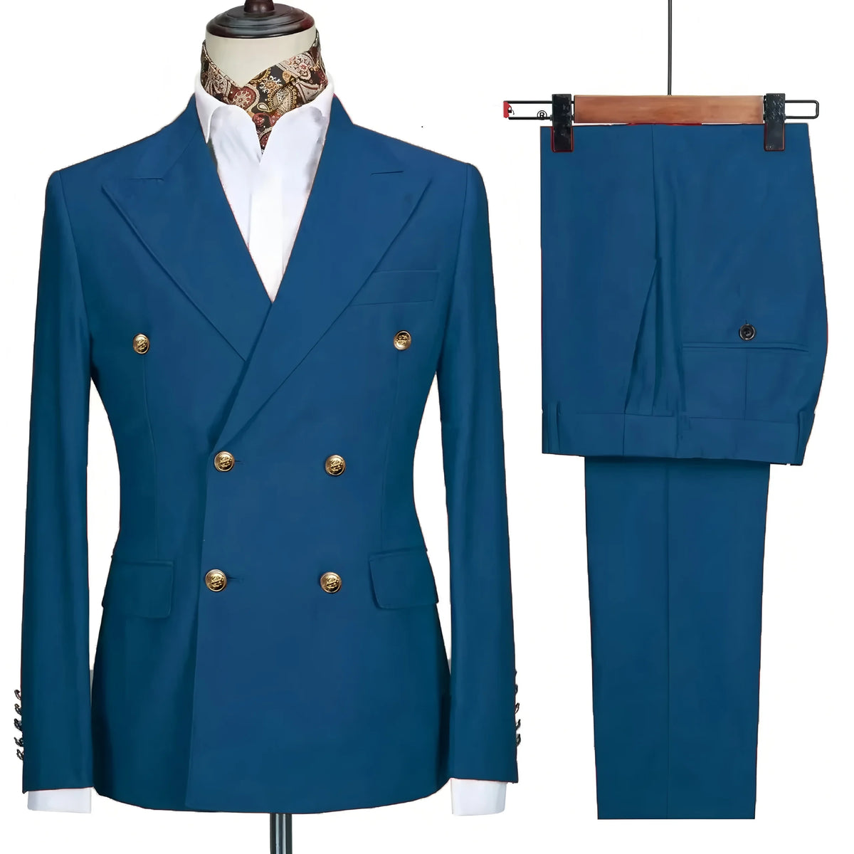Men's Elegant Business Terno Casual Host Banquet Trousers Blazer Set Male Suit for Various Occasions