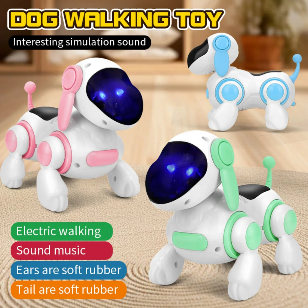 Smart Interactive Robotic Dog Children's Educational Crawling Accompany Walking Singing Light Sound Music Toy
