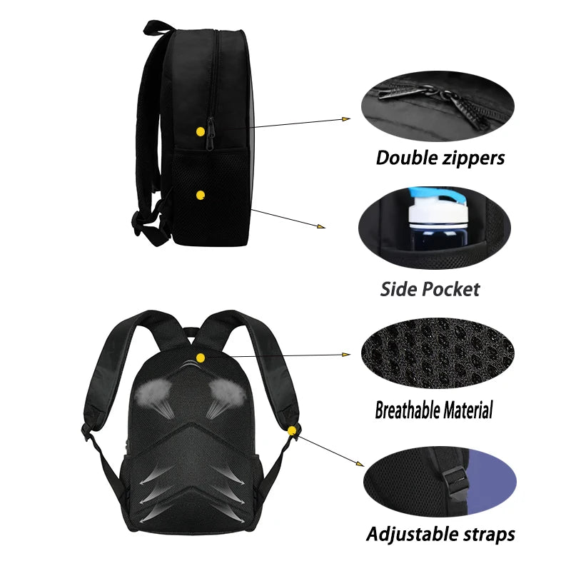 Kids Schoolbags The T-Thundermans Printed Child Backpack,Large Capacity Bookbags for Kindergarten Students,Bags for Boys Girls