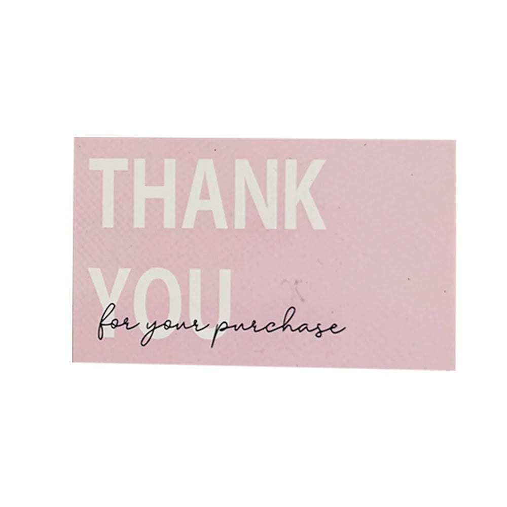 100 Thank You Cards, Small Business Appreciation Gift Cards, for Small Business Supplies, Wishing You a Wonderful Day Cards