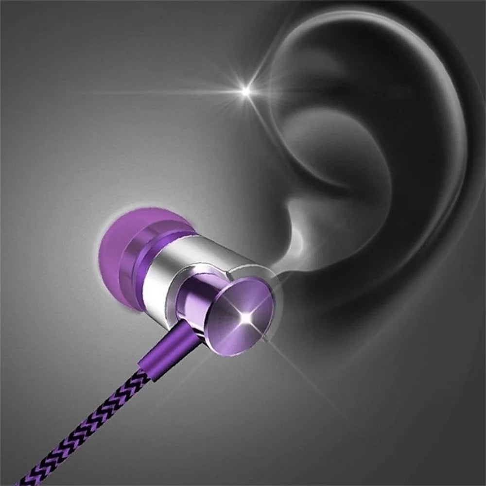 Wired In-ear Earphone In Ear Noise Cancellation Ergonomic Design Stereo Sports Music Headphones For Mobile Phone Everyday Use