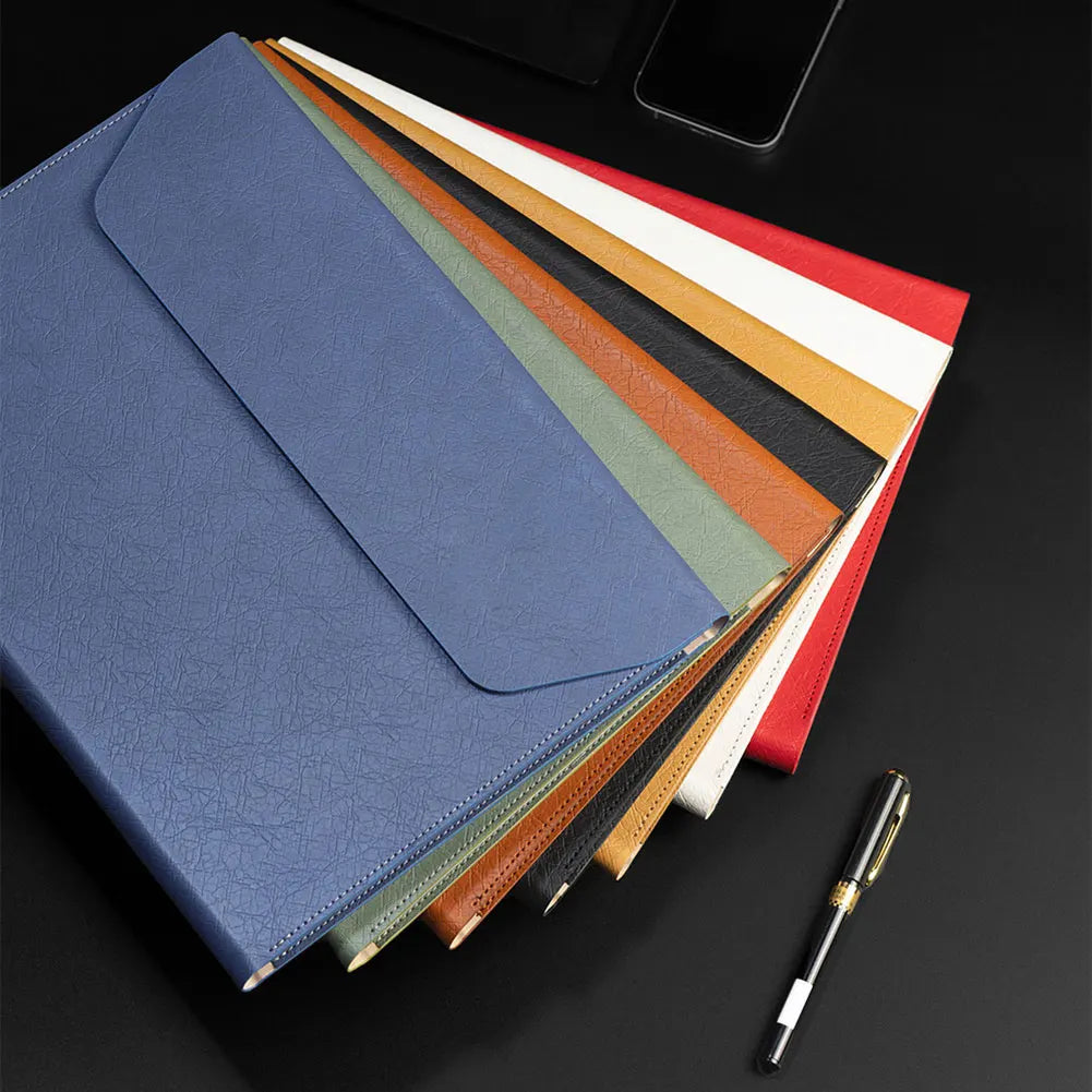 Leather A4 Document Folder,Business Briefcase File Bag,Document Paper Organiser Bag,Travel Document Holder For Office Storage