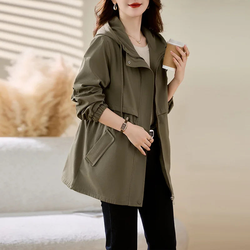 2026 New Fashion Spring Autumn Women's Jacket Long Sleeve Windbreaker Female Casual Basic coat Loose Jacket Outerwear Overcoat