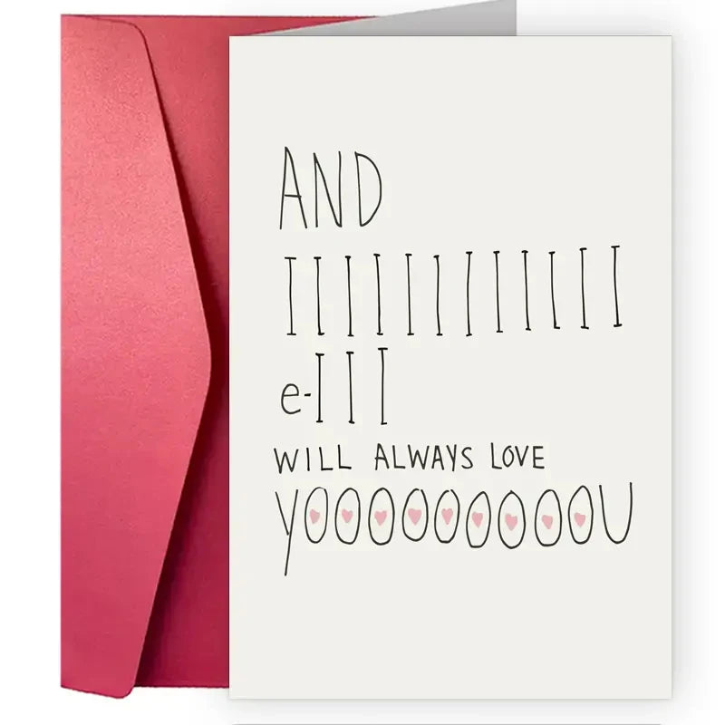 1 PC Valentine's Day Cards For Every Person In Your Life, A Fun And Creative Holiday Greeting Card Sweet Funny Card For Valentin