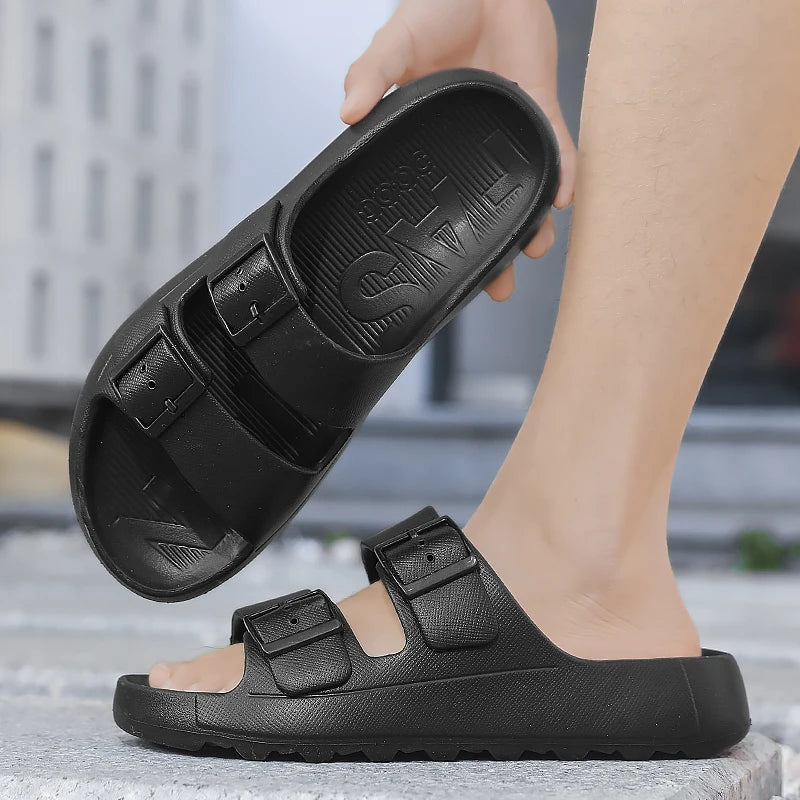 Sandals for Men, Summer 2025 New Style, Non-Slip, Anti-Odor, Thick-Soled Slippers, Casual Sandals for Outdoor Wear, Beach Sandals