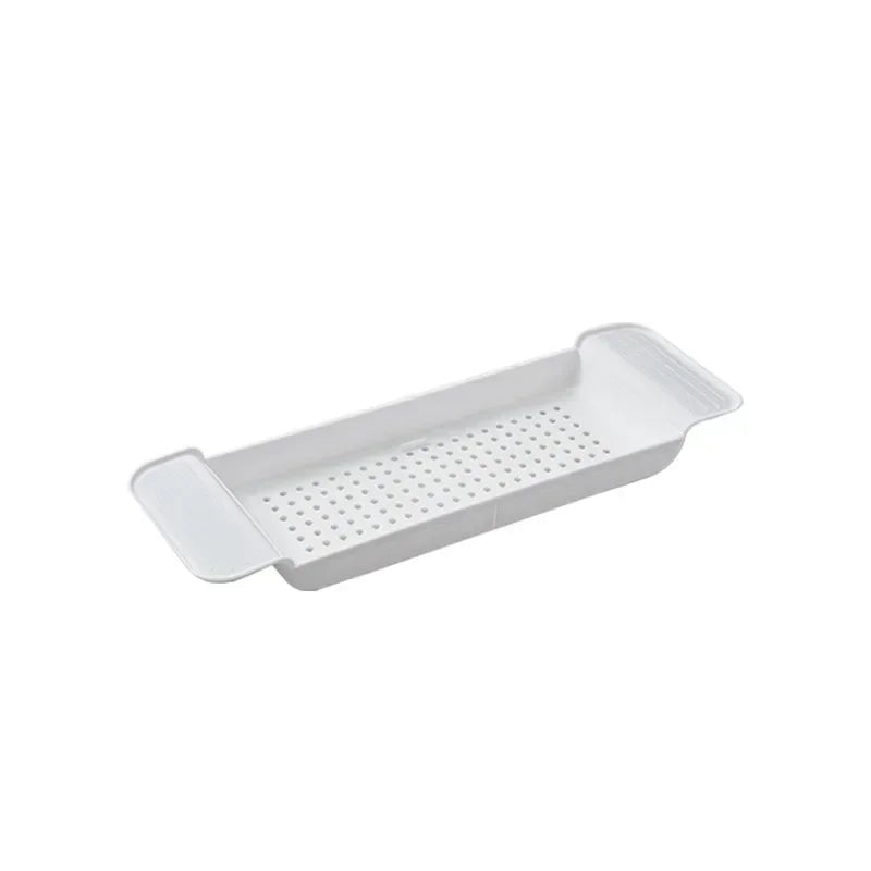 Bathroom Bathtub Tray Shower Caddy Bath Tub Rack Extendable Bathtub Shelf Towel Book Holder Storage Organizer Accessories