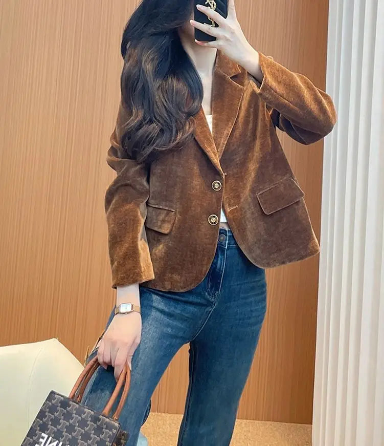 Blazer Women's 2026 Spring and Autumn Slim Top Short Suit