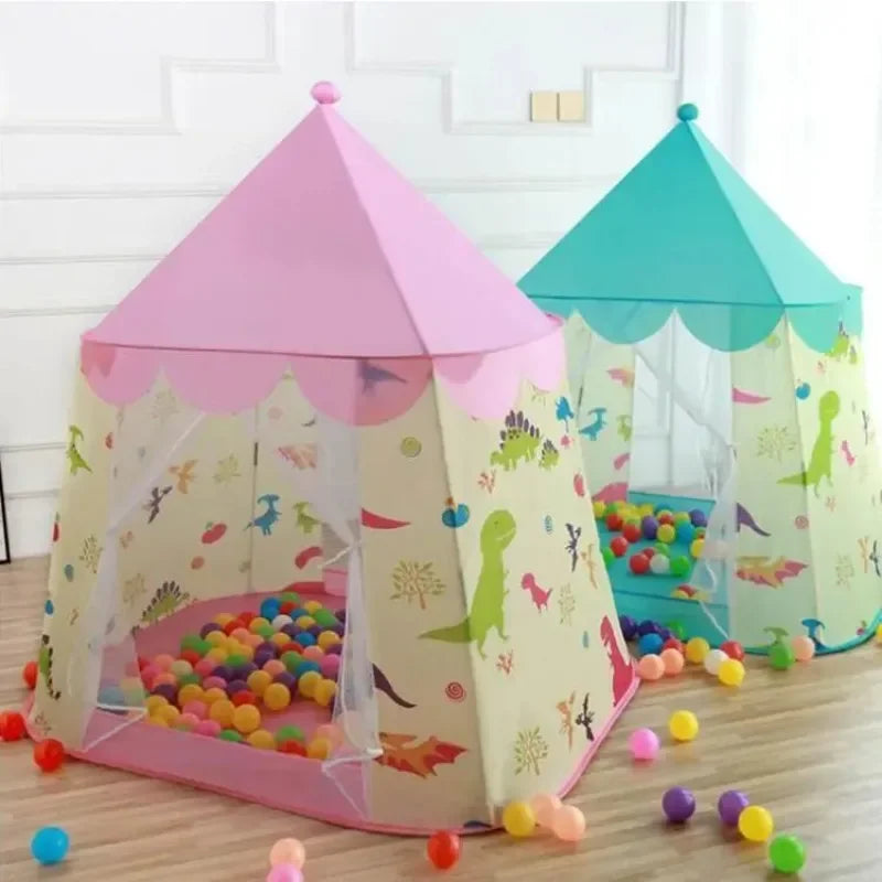 Kid Tent House For Game Room Decor Kids Outdoor Game Summer Children's Tents Princess Castle Tents Portable Foldable Outdoor Fun