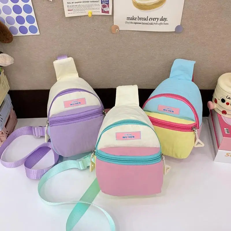 Kids Adjustable Crossbody Bag, Lightweight Durable Chest Pack with Multiple Pockets for School, Travel & Daily Adventures