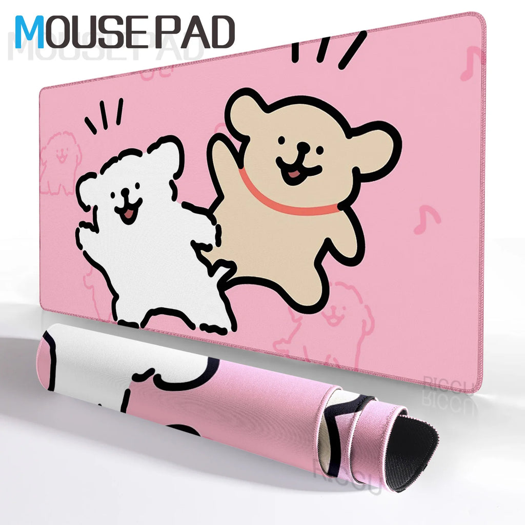 Korea Maltese puppy cute dog Mousepad Computer Laptop Gamer Pad PC Gaming Accessories Desk Mats