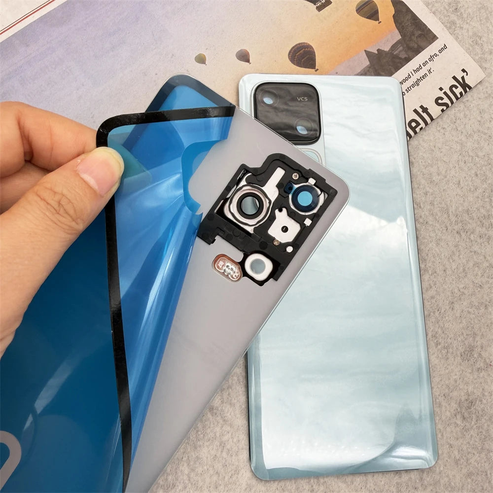 Back Glass Cover For Vivo V30/V30Pro S18/S18Pro Battery Cover Rear Panel Door Housing Case Replacement Parts With Camera Lens