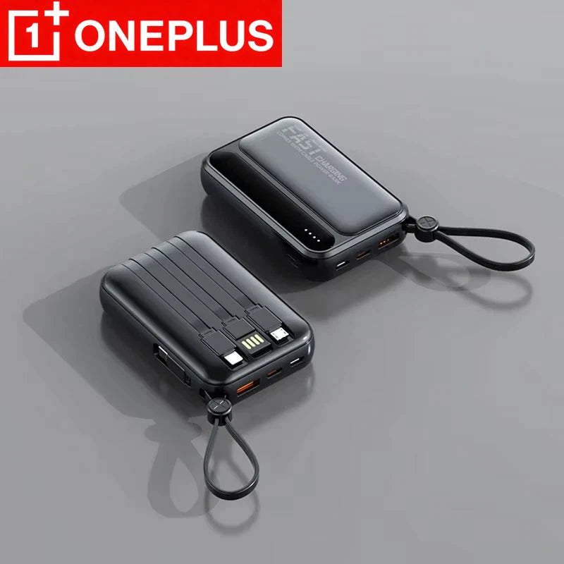 OnePlus 30000mAh Power Bank BuiIt in 4 Lines Super Fast Charging Large Capacity Portable External Battery for All Phones Android