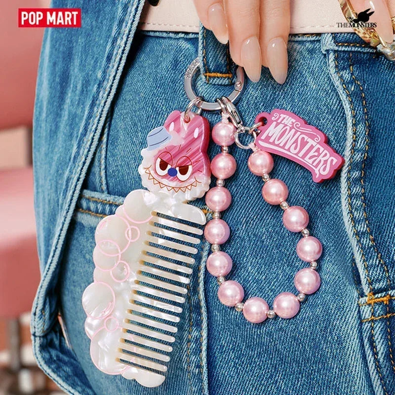 POP MART LABUBU THE MONSTERS Hair Salon Series Pendant Blind Box Guess Bag Original Toys Doll Action Anime Ornaments Collection