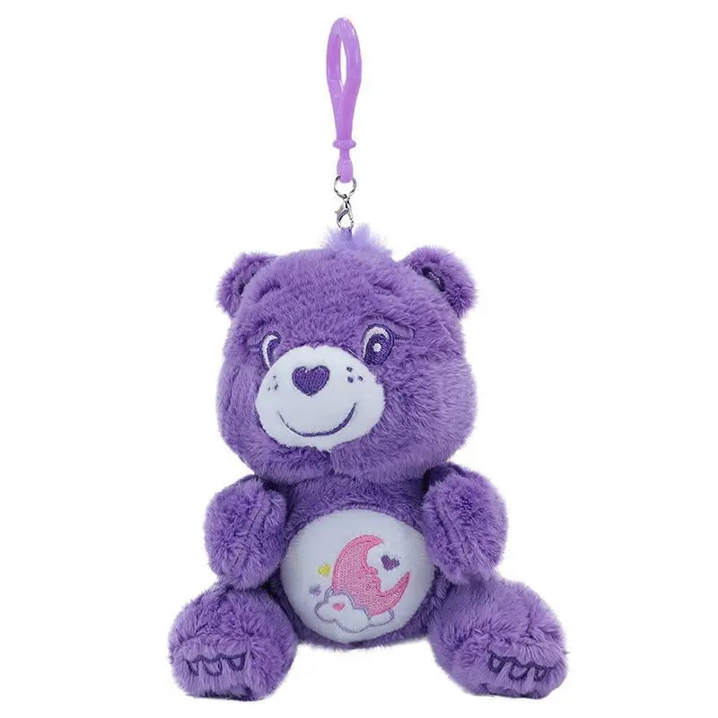 Care Bears 12cm Sitting Pose Plush Cute Bag Pendant Kawaii Stuffed Toy Car Charm Soft Doll Decor Ideal Birthday Holiday Gift