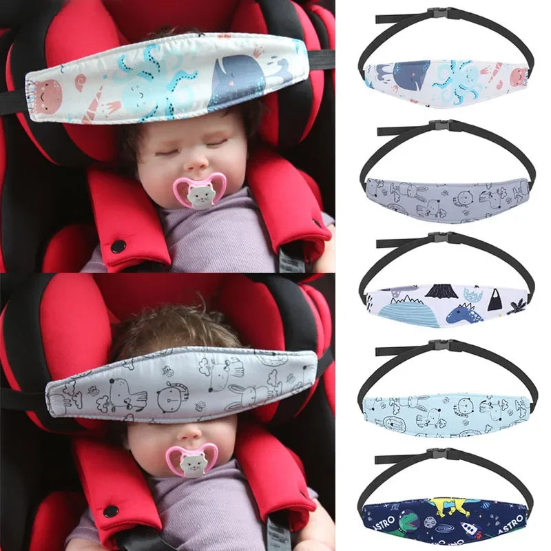 Baby Safety Pillows Infant Baby Car Seat Head Support Children Belt Fastening Belt Adjustable Boy Girl Playpens Sleep Positioner