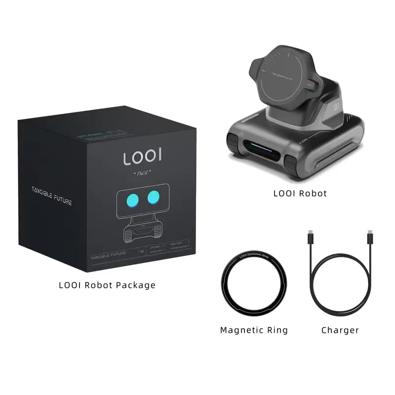 Looi AI Smart Robot, Digital Pet, Desktop Toy, Emotional Companion, Interactive Toy and Gift Suitable for Children and Adults