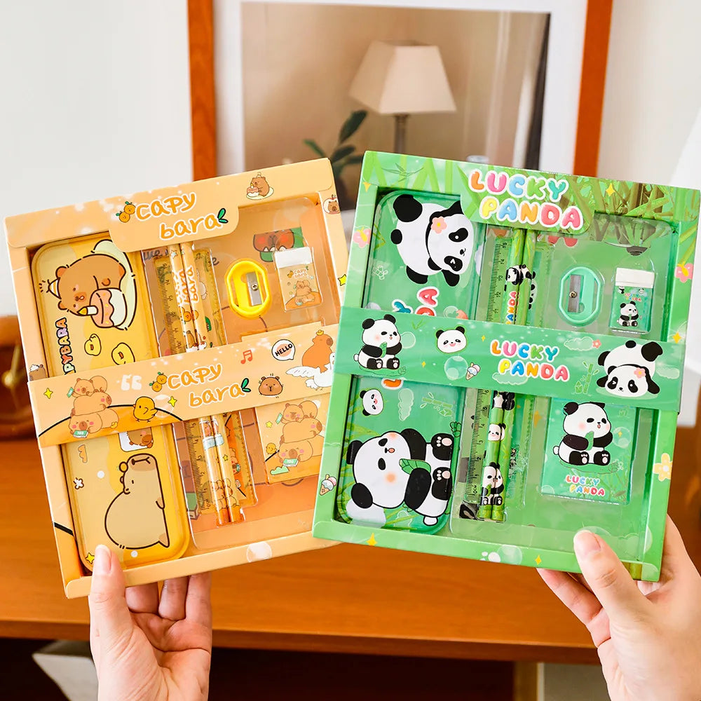 7-Piece Kids Kindergarten Stationery Set School Supplies Gift Learning Kit for Students