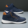 New Shoes for Men High Top Leather Sneaker Waterproof Casual Comfortable Men's Sneakers Lace Up Footwear Vulcanized Man Shoes