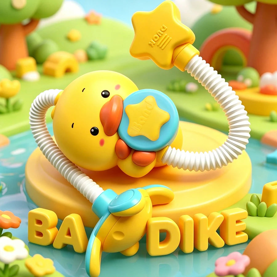 Baby shower toy with water spray, duckling flower model, rotating faucet, electric shower, water spray, swimming, baby shower to