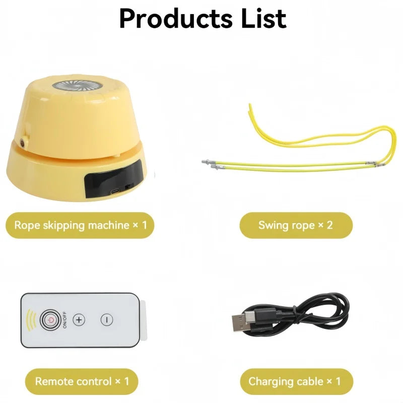 Smart Jump Rope Machine Auto Count Electric Motorized Fitness Trainer For Adults Kids Portable Home Exercise Equipment